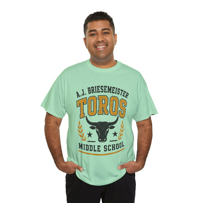 Toros Middle School Tee — A.J. Briesemeister School Spirit T-Shirt