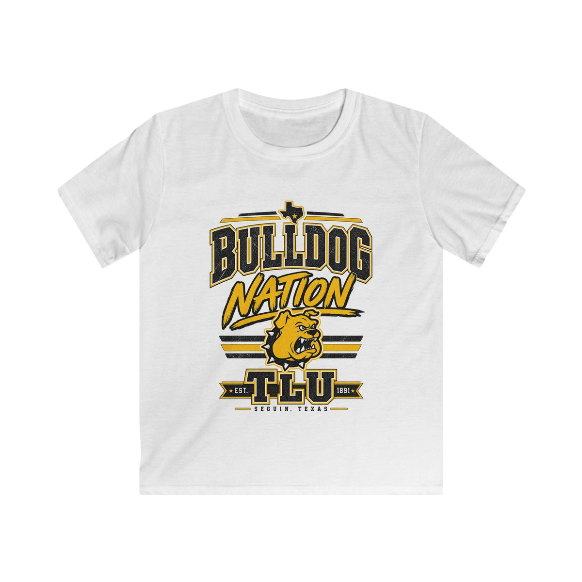 Kids Bulldog Nation Tee – Youth Bulldog Mascot School Spirit Shirt