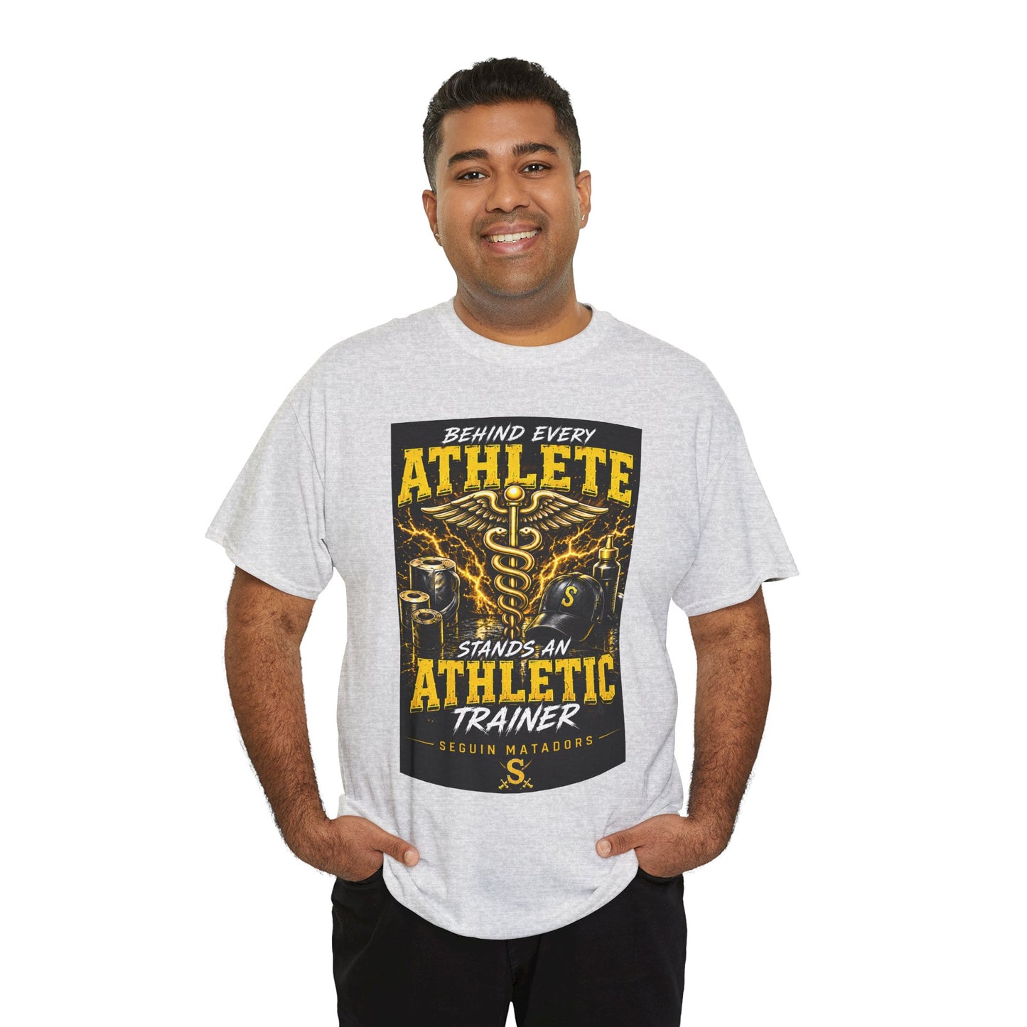 Athletic Trainer T‑Shirt — "Behind Every Athlete Stands an Athletic Trainer" Motivational Tee