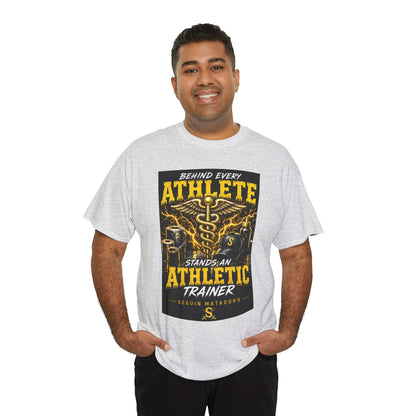 Athletic Trainer T‑Shirt — "Behind Every Athlete Stands an Athletic Trainer" Motivational Tee