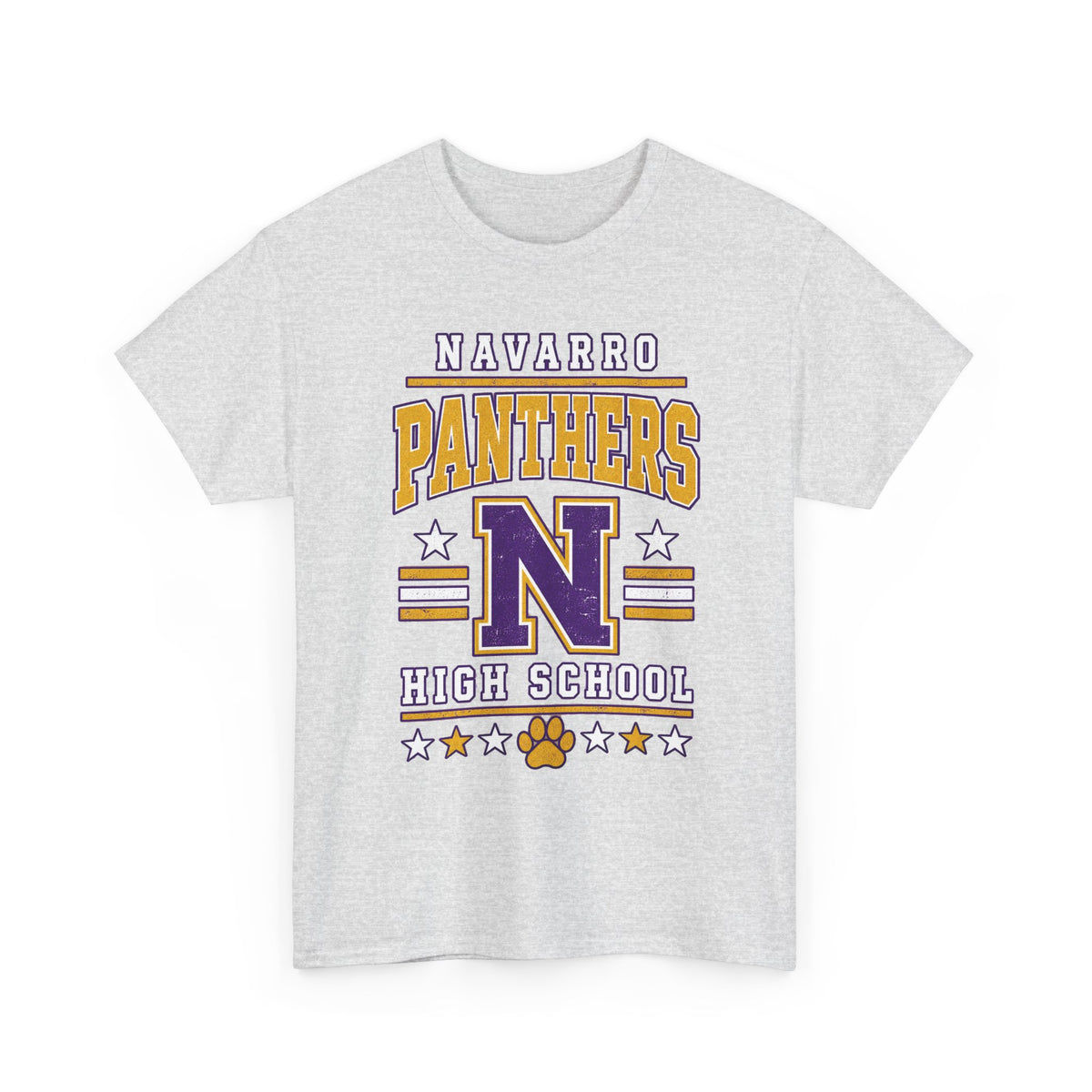 Navarro Panthers High School Tee — Retro Letterman N Design