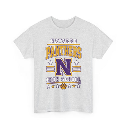 Navarro Panthers High School Tee — Retro Letterman N Design