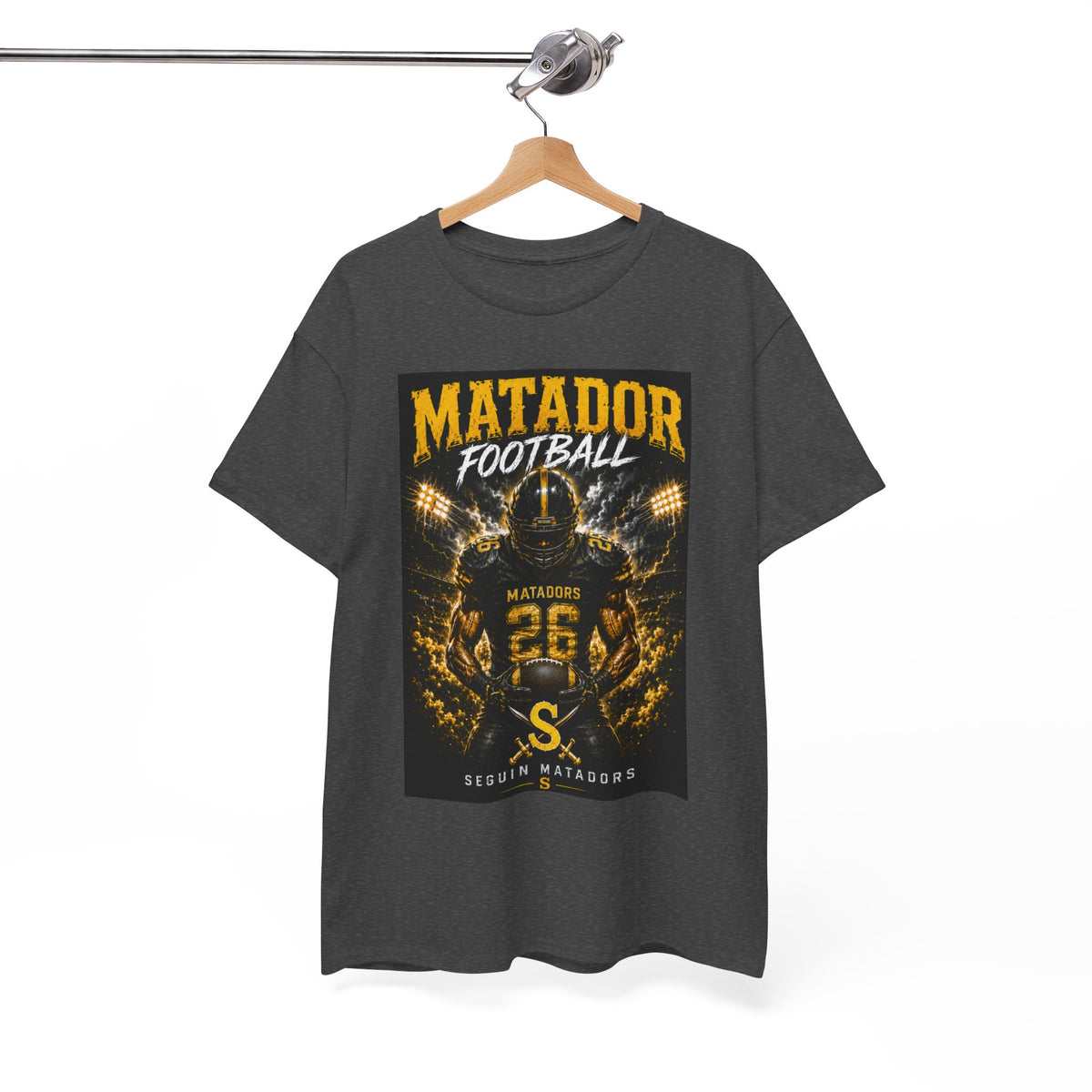 Matador Football Team Tee — Vintage Helmet Graphic Jersey Shirt