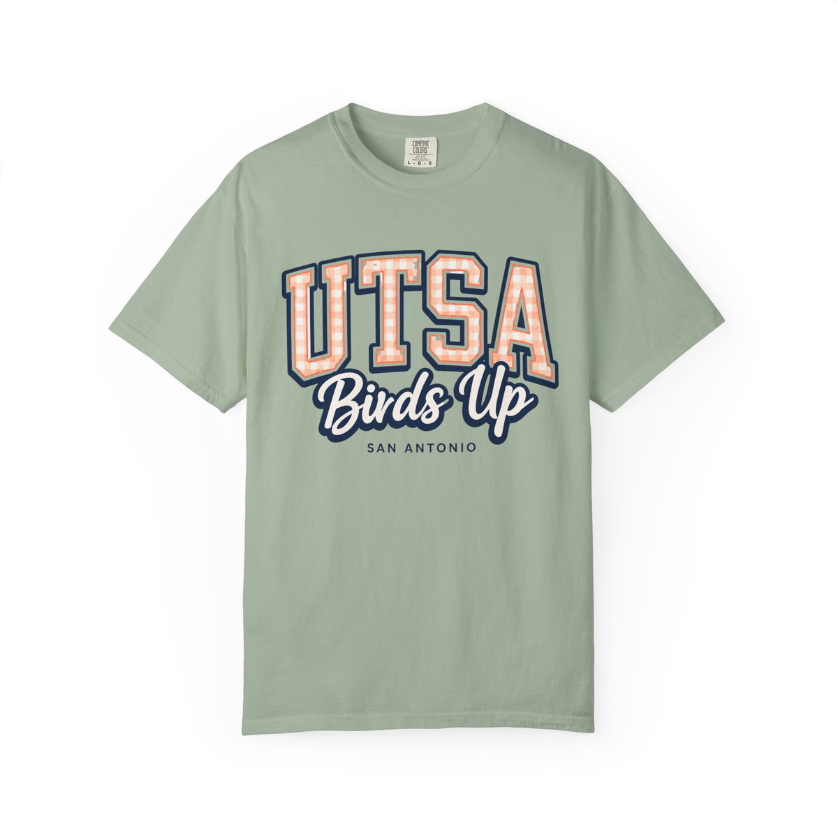 UTSA Birds Up T-Shirt — San Antonio Orange Garment-Dyed Tee