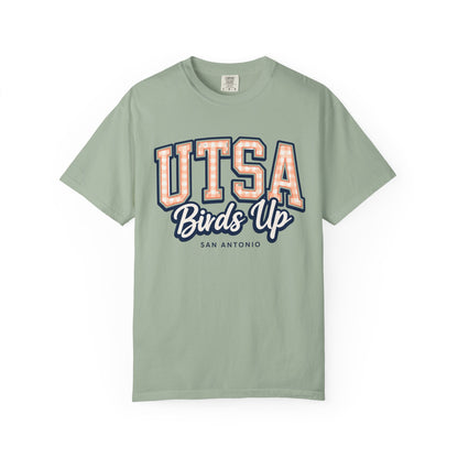 UTSA Birds Up T-Shirt — San Antonio Orange Garment-Dyed Tee