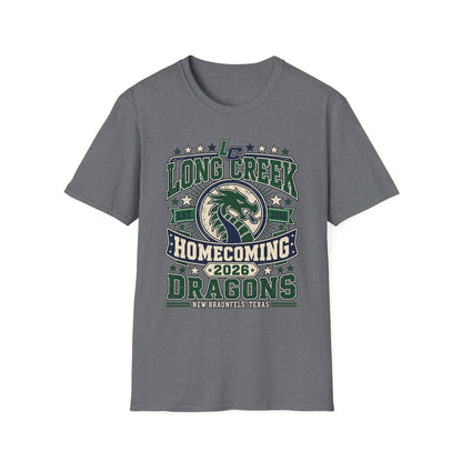 Long Creek Dragons Homecoming T-Shirt — School Spirit Tee (Est. 2020)