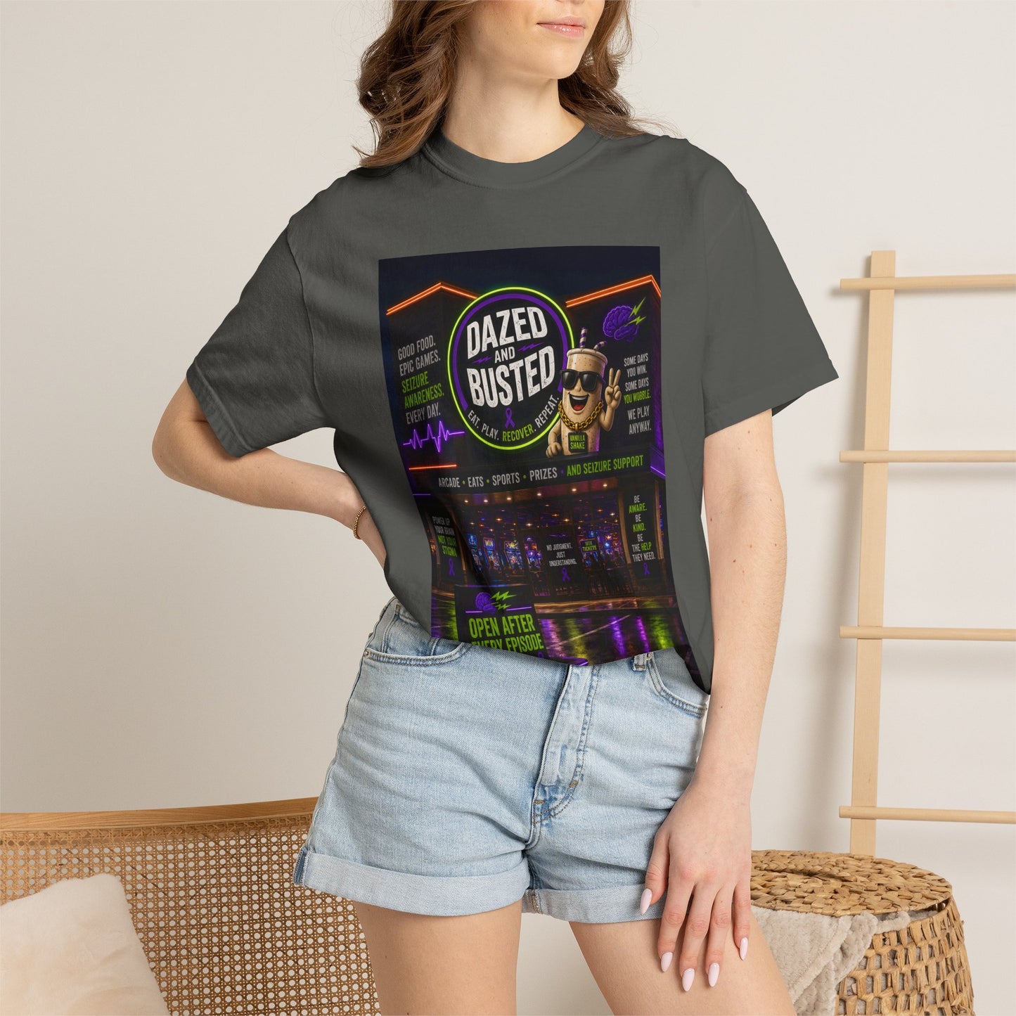 Dazed & Busted Neon Arcade T-Shirt
