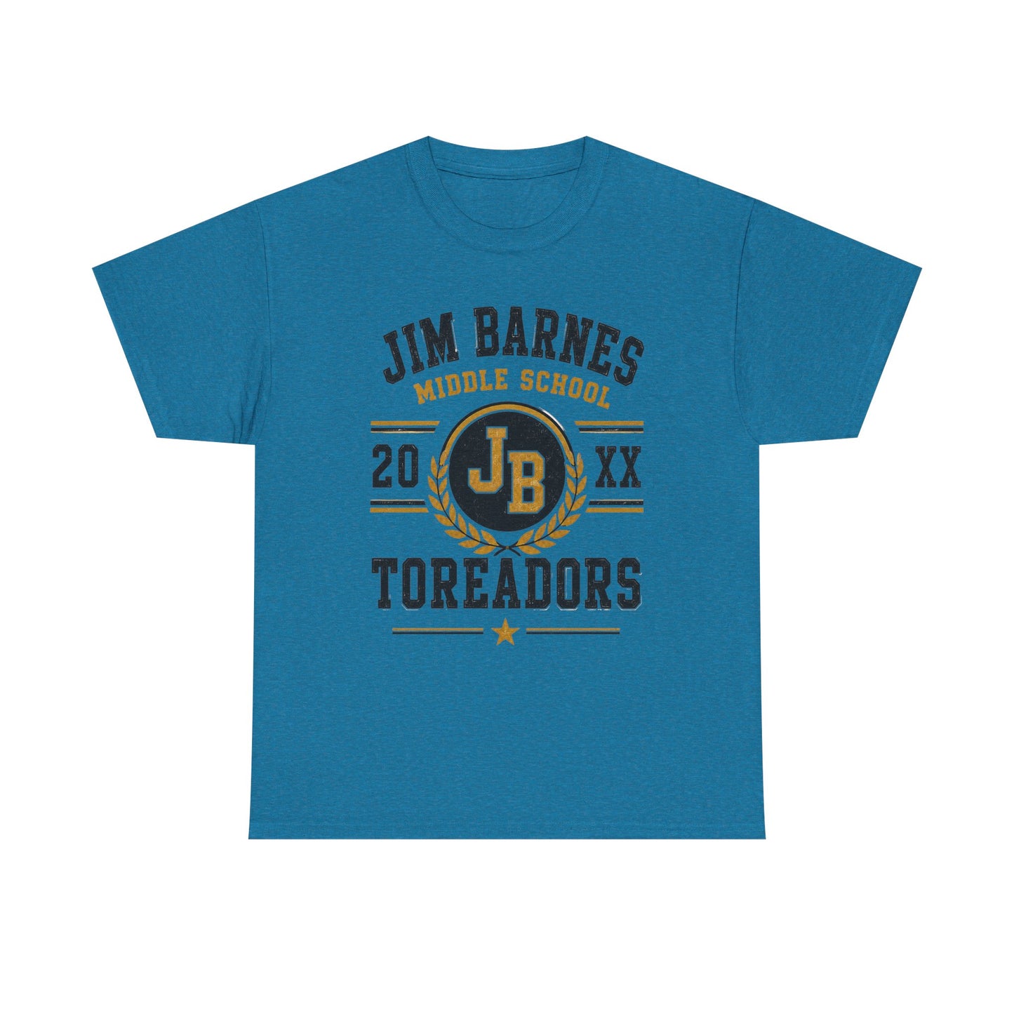 Jim Barnes Middle School Toreadors T-Shirt — School Spirit Tee with JB Crest