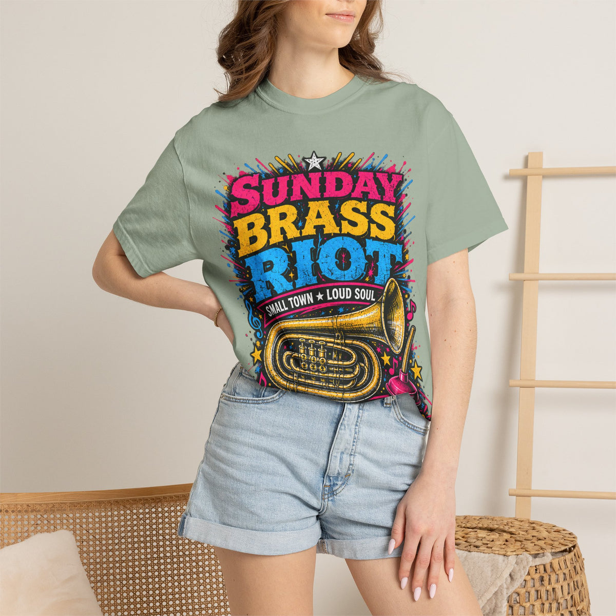 Sunday Brass Riot T‑Shirt — Gonzales Texas Band Tee