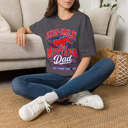 Mustang Dad T‑Shirt — Nixon‑Smiley High School Spirit Tee