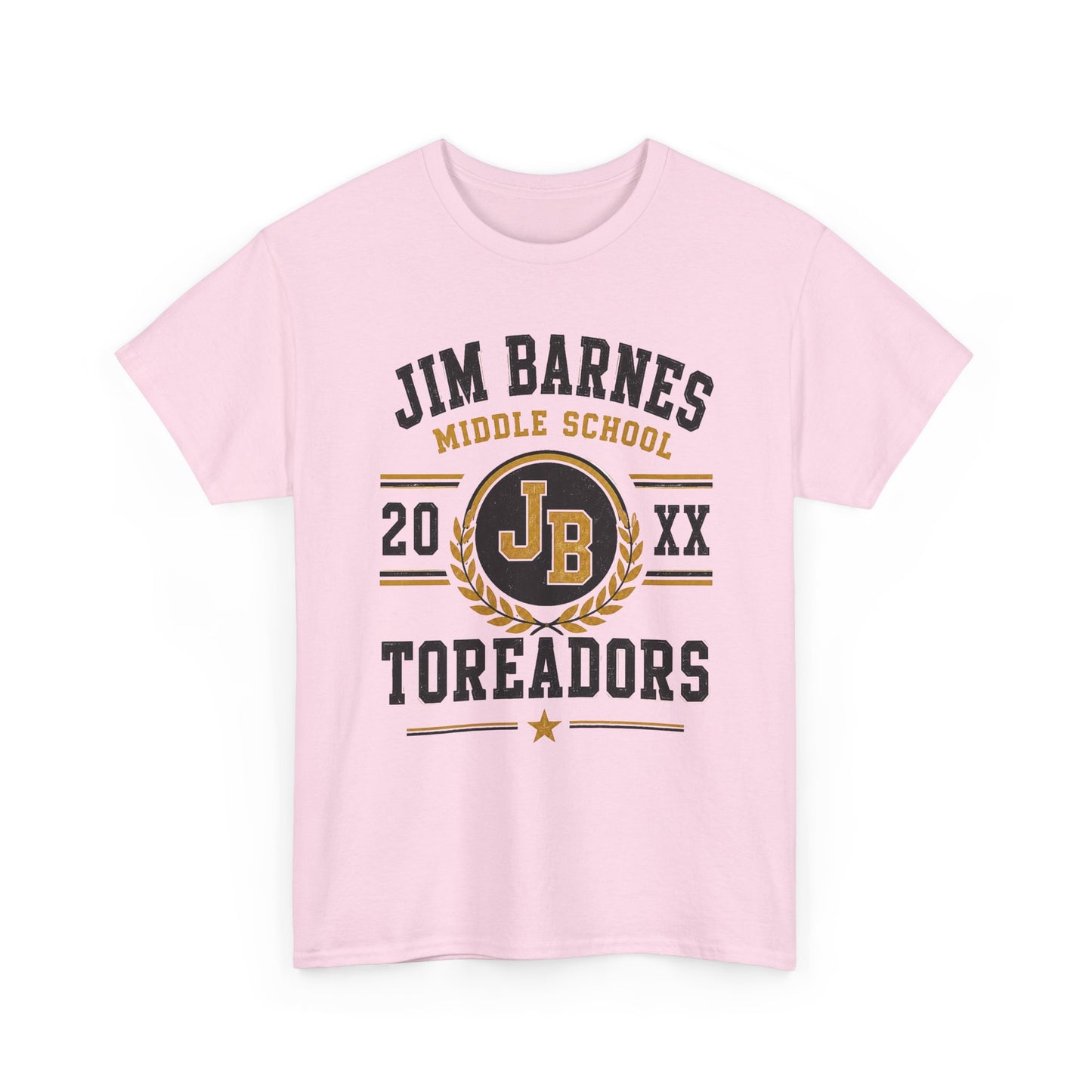 Jim Barnes Middle School Toreadors T-Shirt — School Spirit Tee with JB Crest