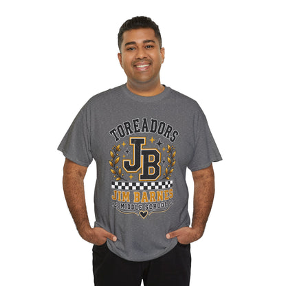 Toreadors JB Jim Barnes Middle School Tee — School Spirit Graphic T-Shirt