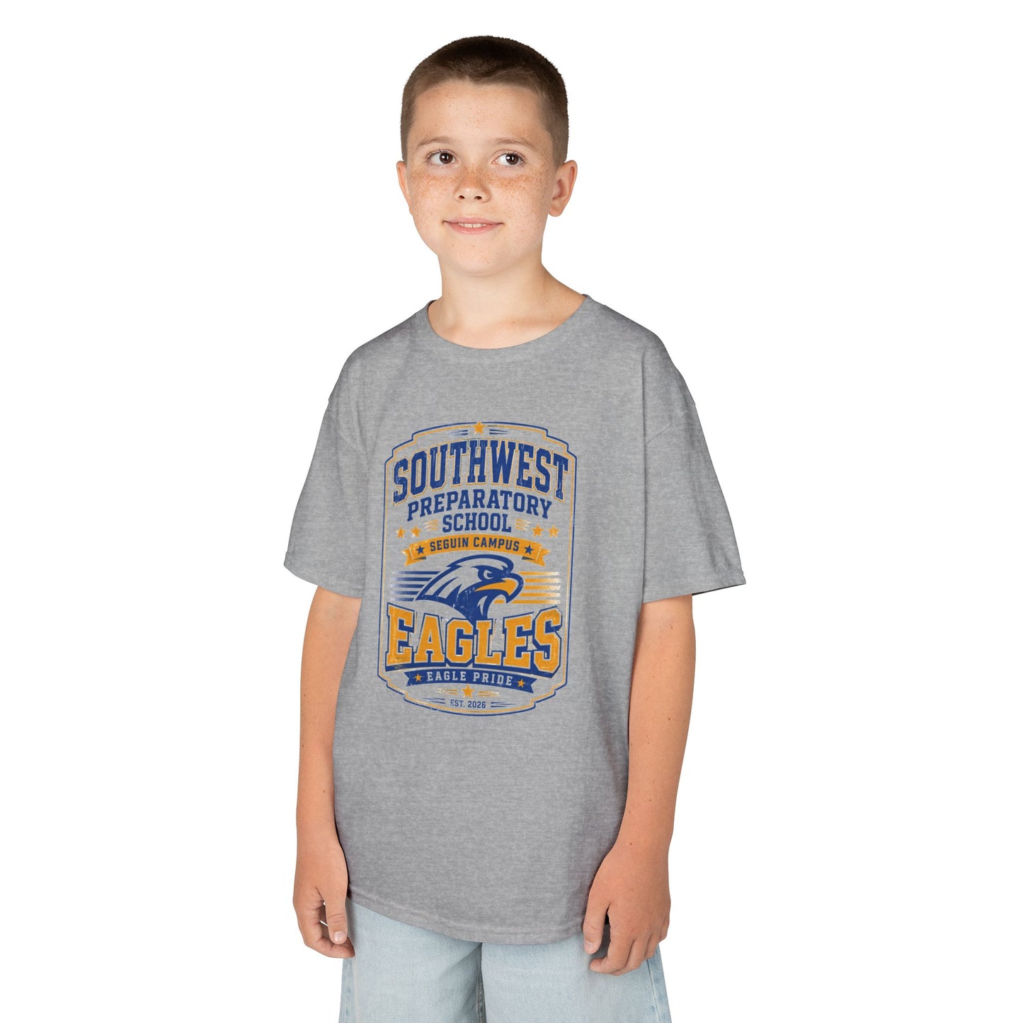Kids T-Shirt — Southwest Preparatory School Eagles Mascot Tee