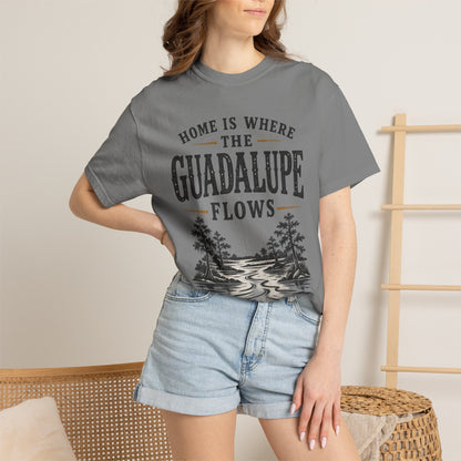 Guadalupe River T-Shirt — "Home Is Where The Guadalupe Flows" Vintage Outdoors Tee