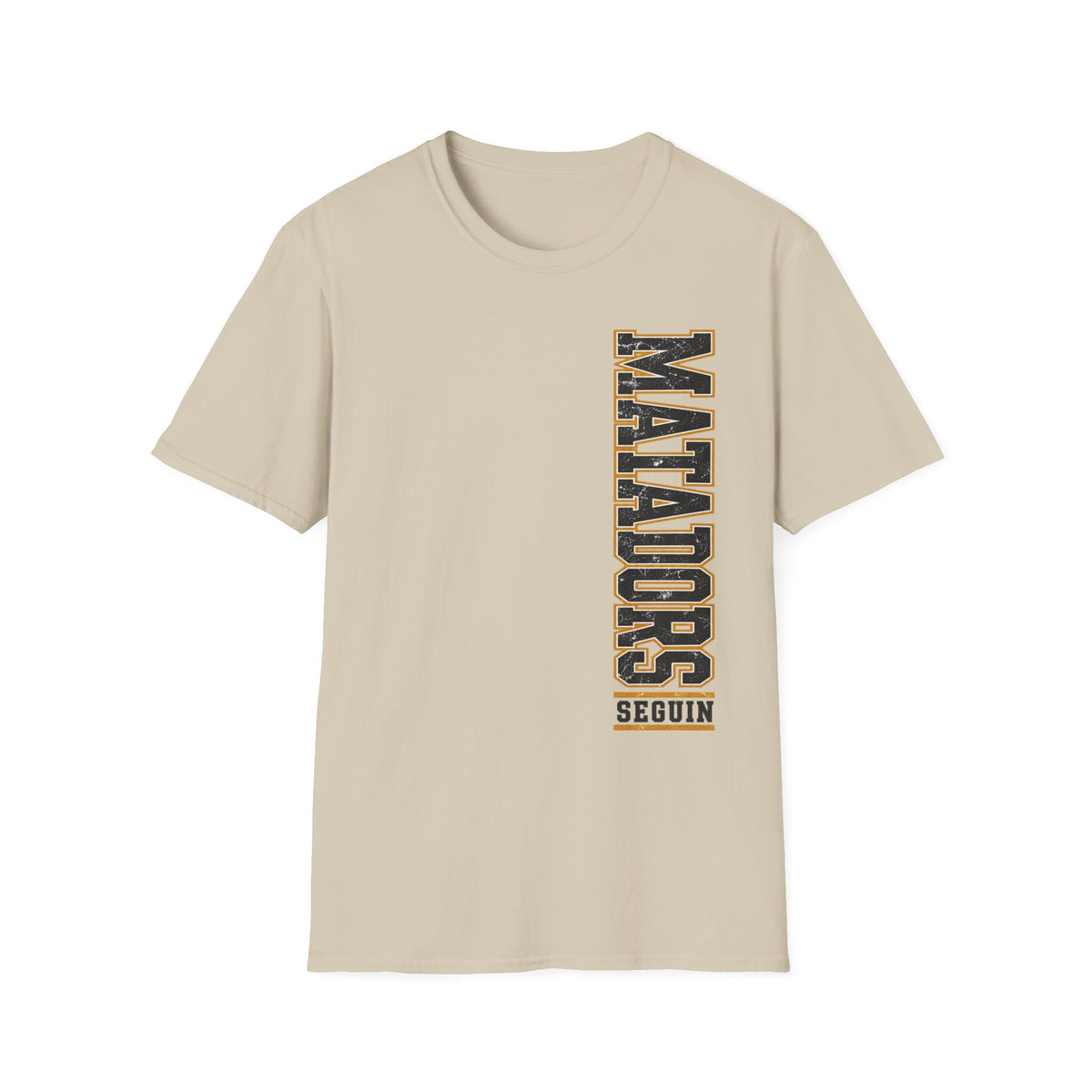 Matadors Vertical Graphic T-Shirt — Vintage Collegiate Sports Tee