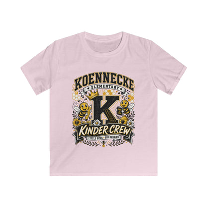 Kinder Crew Kids T‑Shirt — Kdennecke Elementary Kindergarten School Spirit Tee