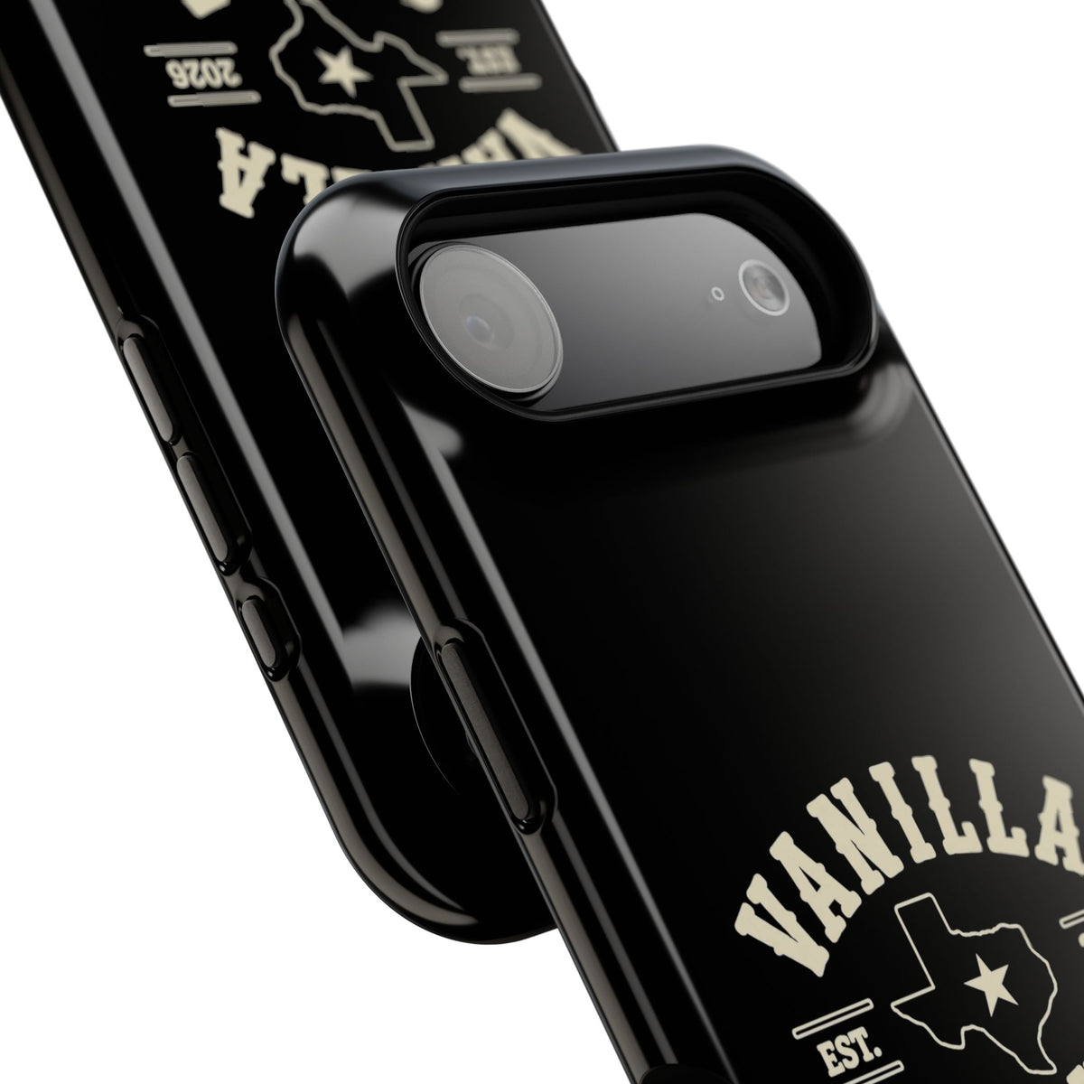 Black w/Ivory Logo lmpact-Resistant Phone Cases
