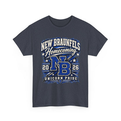 New Braunfels Homecoming 2026 T-Shirt — NB Unicorn Pride School Spirit Tee