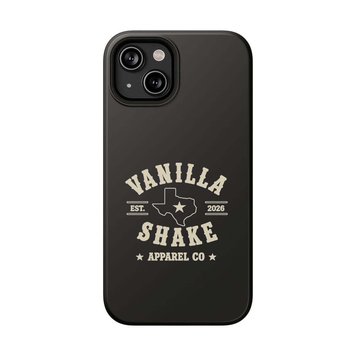Black w/Ivory Logo lmpact-Resistant Phone Cases