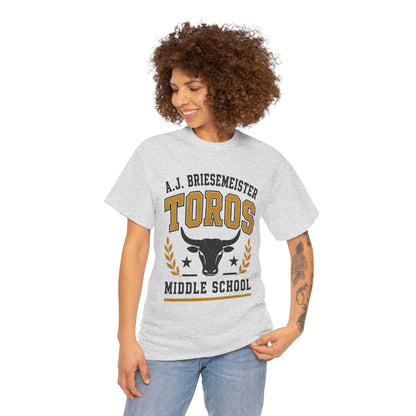 Toros Middle School Tee — A.J. Briesemeister School Spirit T-Shirt