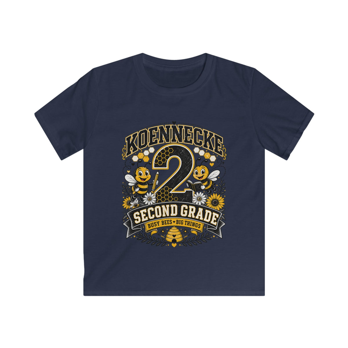 Personalized '2 Second Grade' Kids Tee — Custom Name Back-to-School Shirt