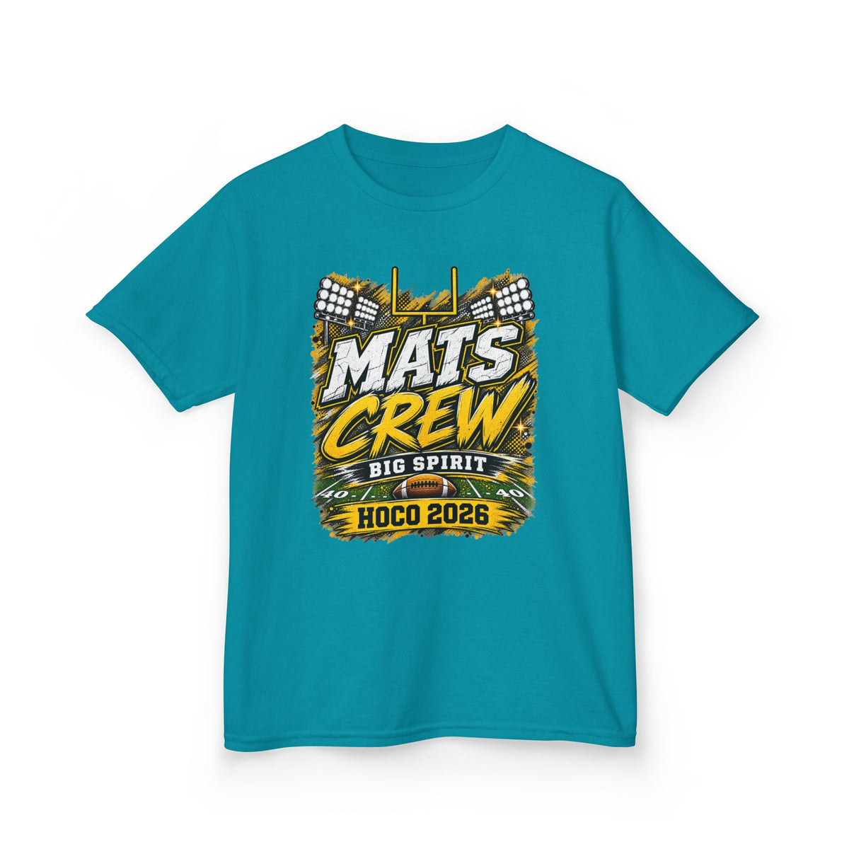 Kids Tee — "Mats Crew Big Spirit Hoco 2026" Football Crewneck