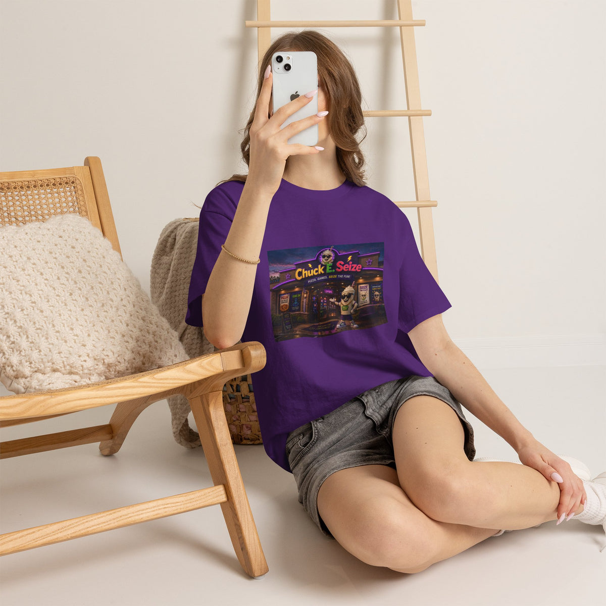 Chuck E. Seize Arcade Night T‑Shirt