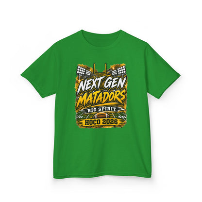 Kids Tee — "Next Gen Matadors" HOCO 2026 Big Spirit School Spirit Shirt