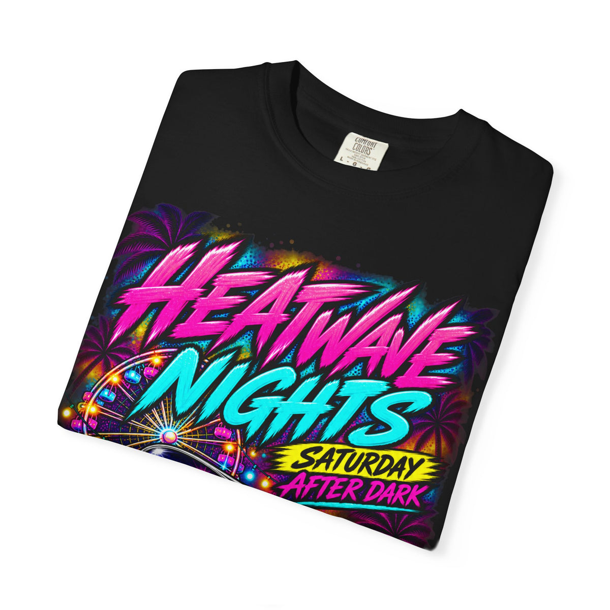 Heatwave Nights T-Shirt — Gonzales, Texas Retro Neon Party Tee