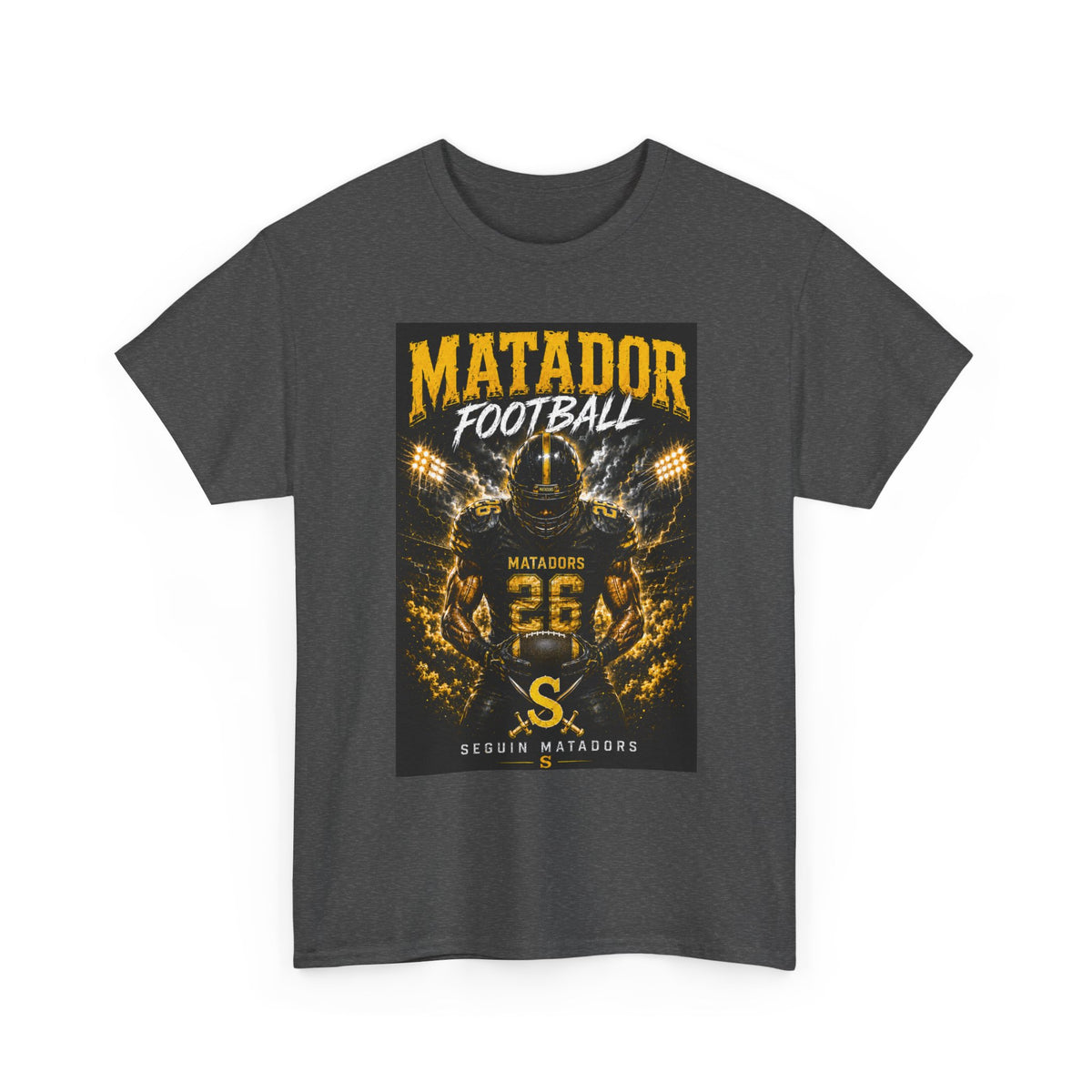Matador Football Team Tee — Vintage Helmet Graphic Jersey Shirt