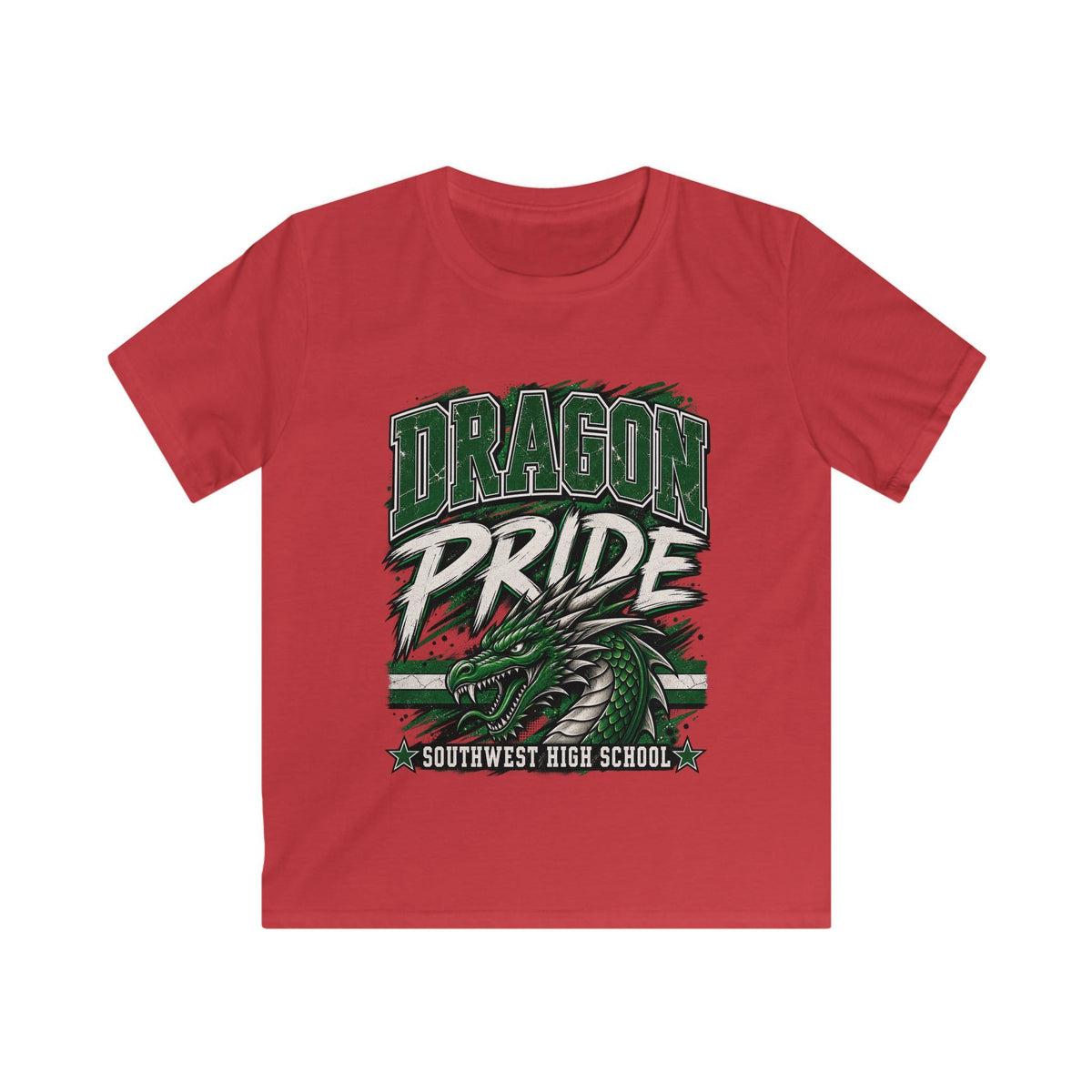 Dragon Pride Kids T-Shirt — Southwest High School Mascot Tee