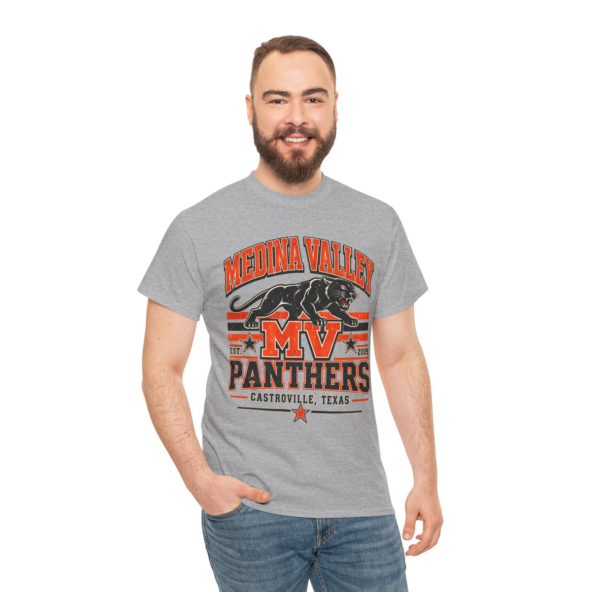 Medina Valley Panthers MV Castrovile Texas T-Shirt