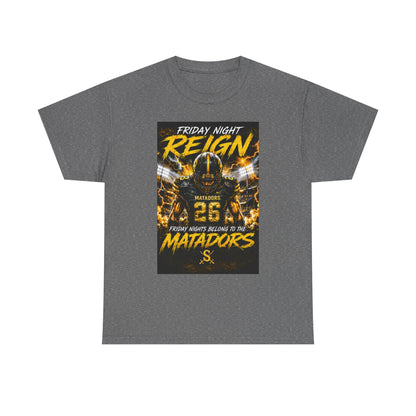 Friday Night Reign Matadors Football T‑Shirt — Team Spirit Game Day Tee