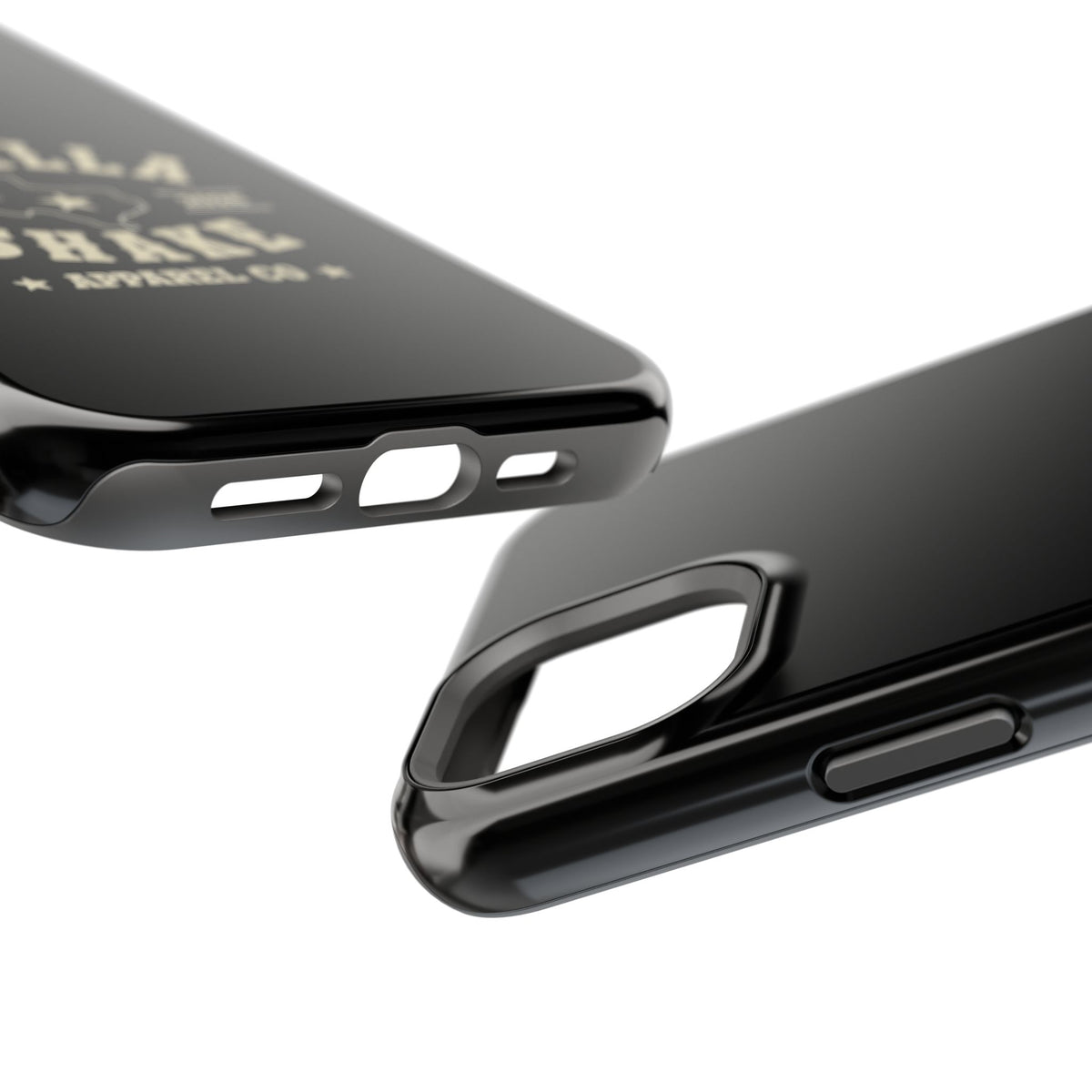 Black w/Ivory Logo lmpact-Resistant Phone Cases