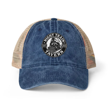 Night Train Tavern Women's Washed Mesh-Back Cap-Embroidery