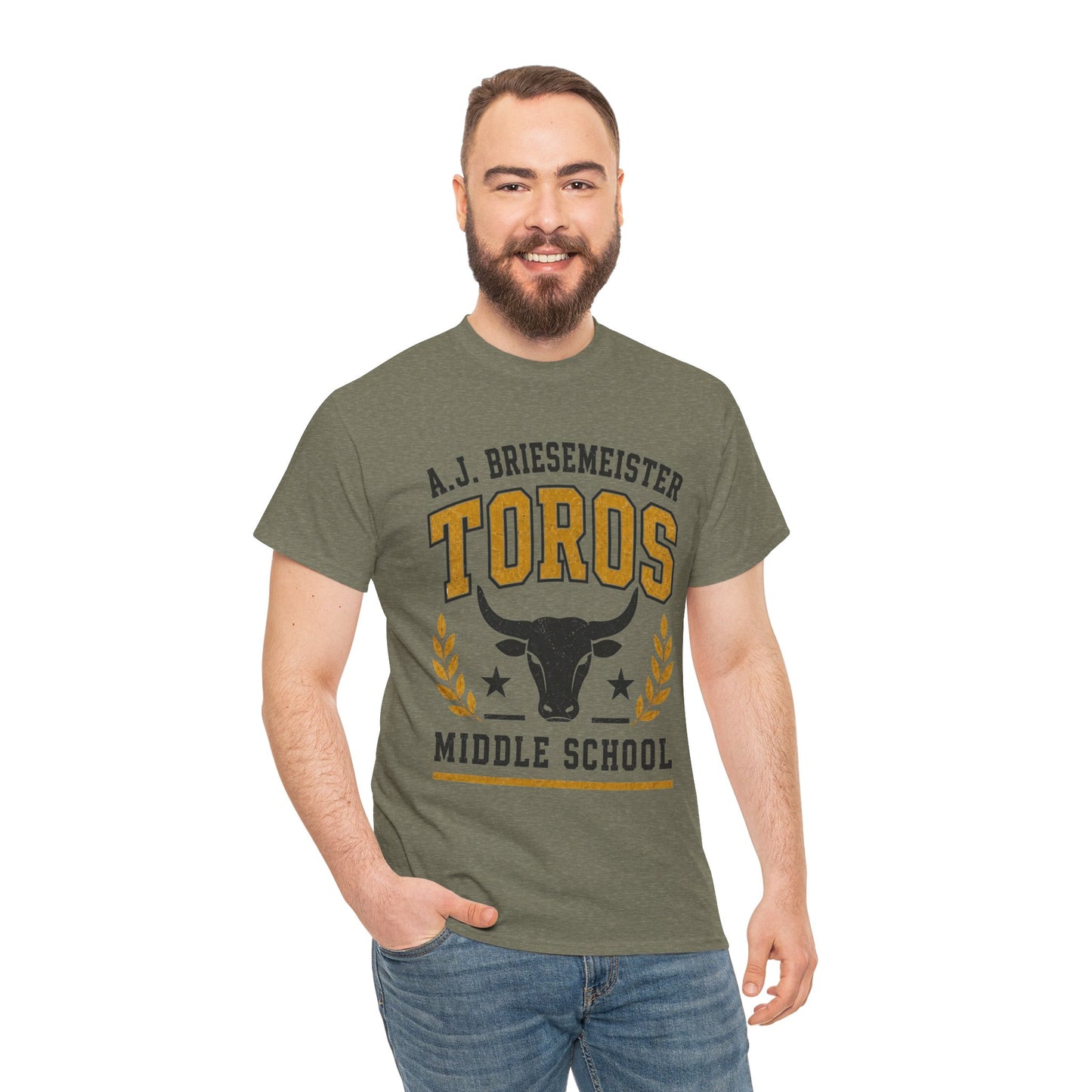 Toros Middle School Tee — A.J. Briesemeister School Spirit T-Shirt