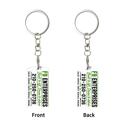 F9 Metal Keychain