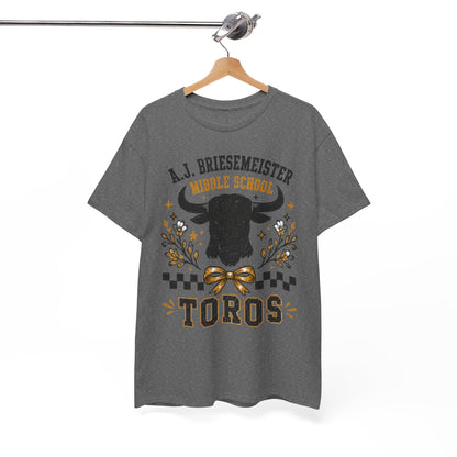 Toros Middle School Tee — A.J. Briesemeister School Spirit T-Shirt