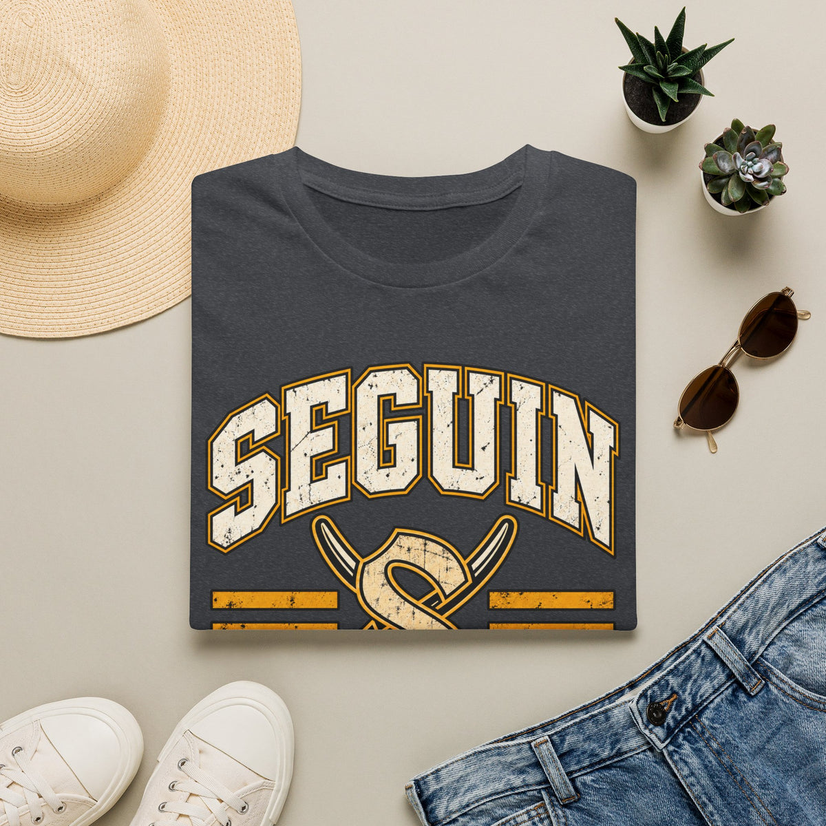 Seguin Matadors Vintage T-Shirt — School Spirit Baseball Design