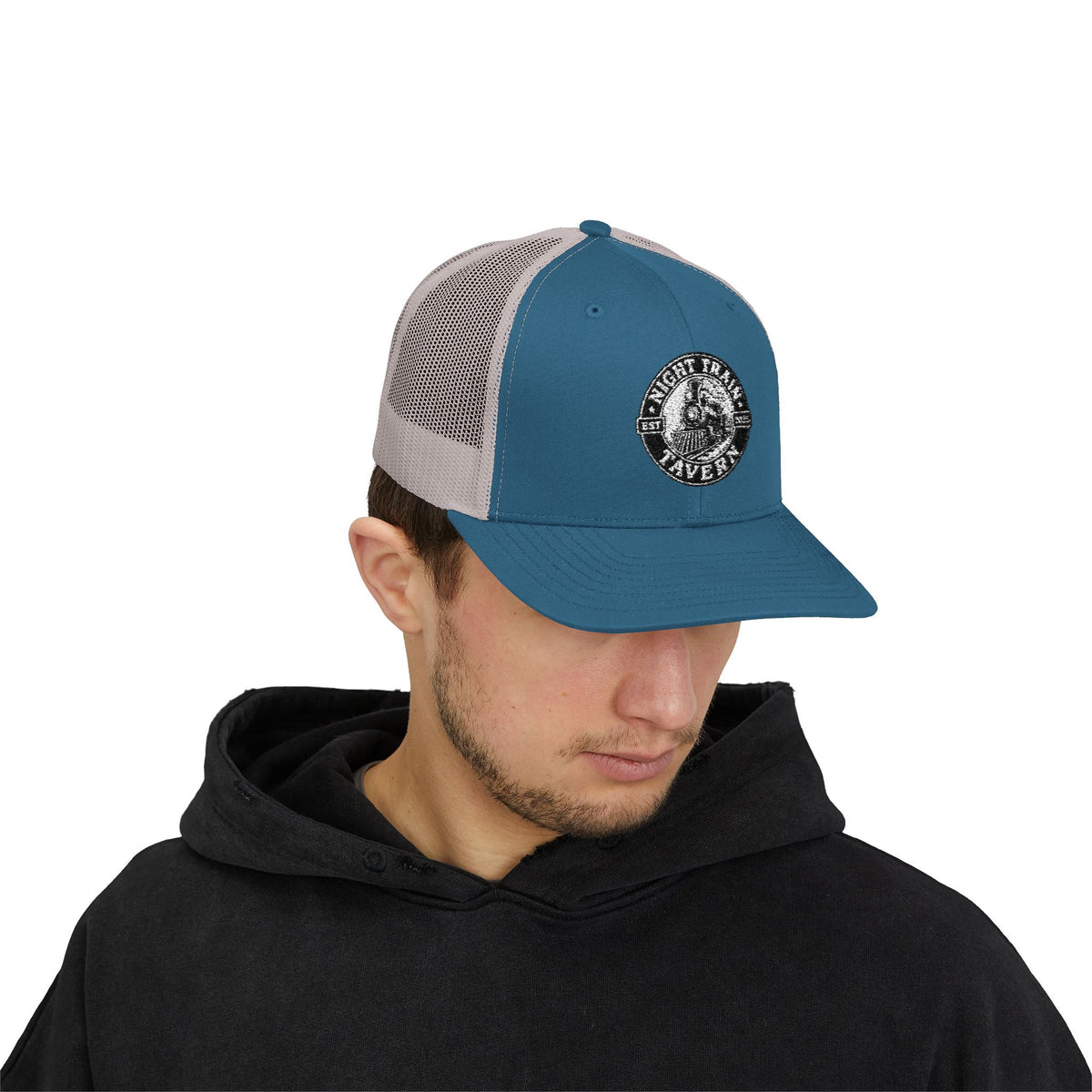 Night Train Tavern Trucker Cap-Embroidery