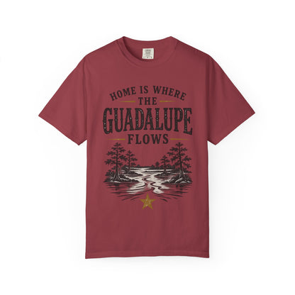 Guadalupe River T-Shirt — "Home Is Where The Guadalupe Flows" Vintage Outdoors Tee