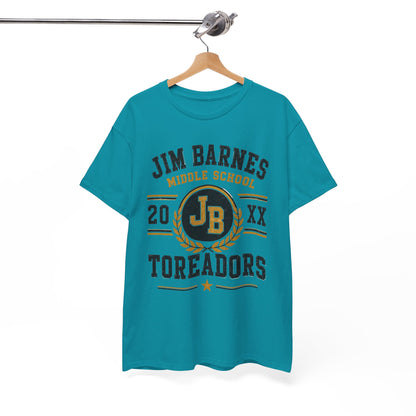 Jim Barnes Middle School Toreadors T-Shirt — School Spirit Tee with JB Crest