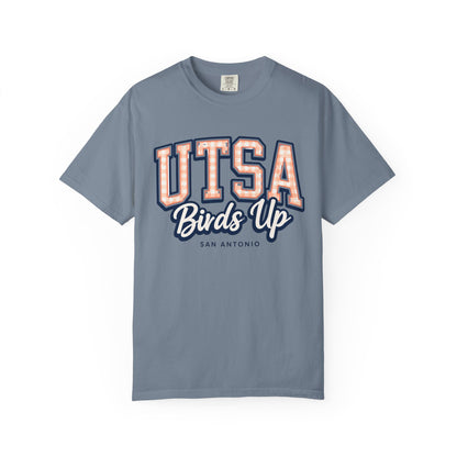 UTSA Birds Up T-Shirt — San Antonio Orange Garment-Dyed Tee