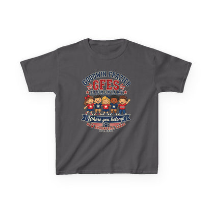 Kids T‑Shirt — "Goodwin Frazier G FES Elementary: Where You Belong" School Pride Tee