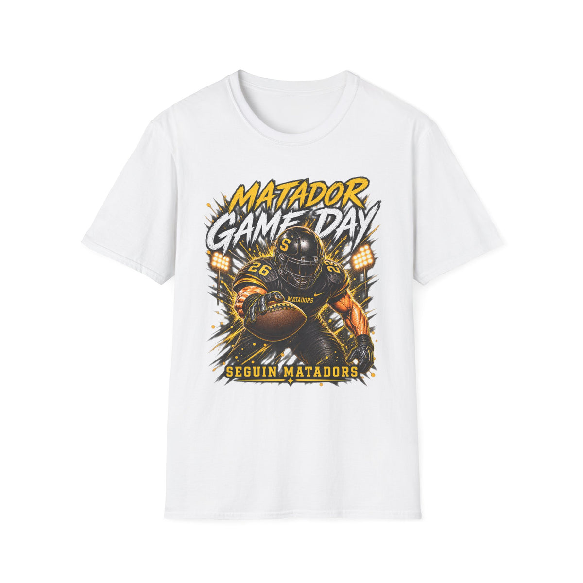 Matador Game Day Football T-Shirt — Seguin Matadors Fan Tee