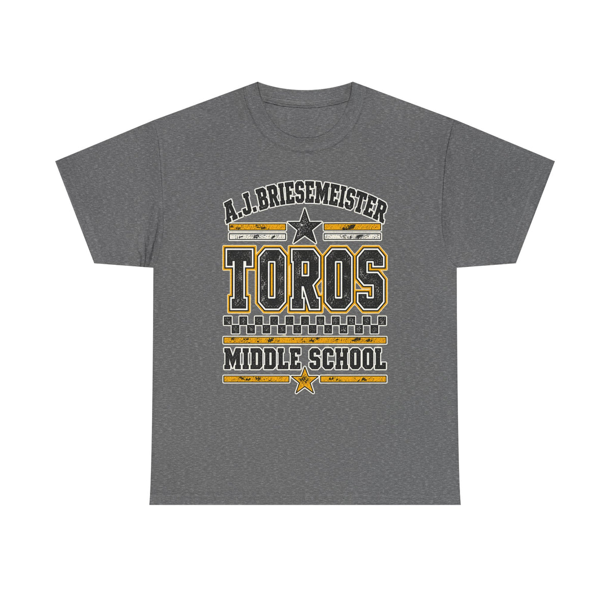 Toros Middle School Tee — A.J. Briesemeister School Spirit T-Shirt