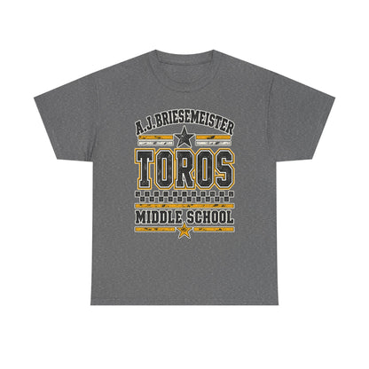 Toros Middle School Tee — A.J. Briesemeister School Spirit T-Shirt