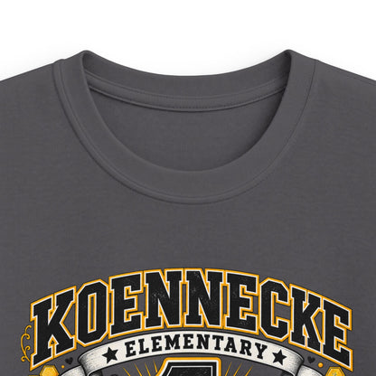 First Grade Kids Tee — 'Koennecke Elementary' Back-to-School Bee Design