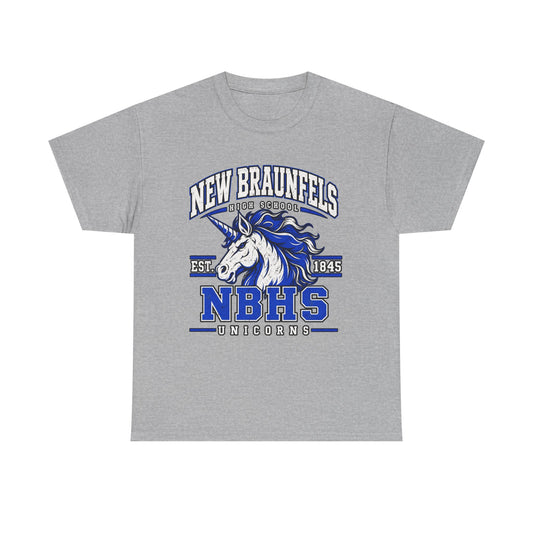 New Braunfels NBHS Unicorns T-Shirt — Vintage School Spirit Tee