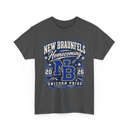 New Braunfels Homecoming 2026 T-Shirt — NB Unicorn Pride School Spirit Tee